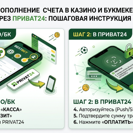 Как пополнить казино через ПриватБанк